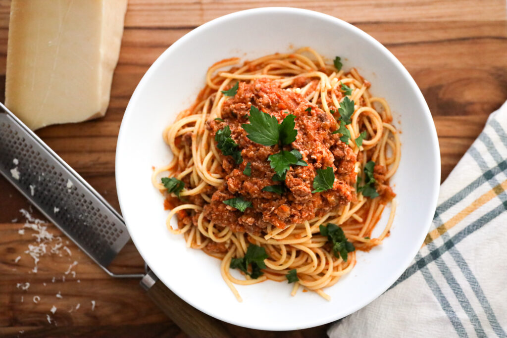 Authentic Homemade Spaghetti Bolognese
